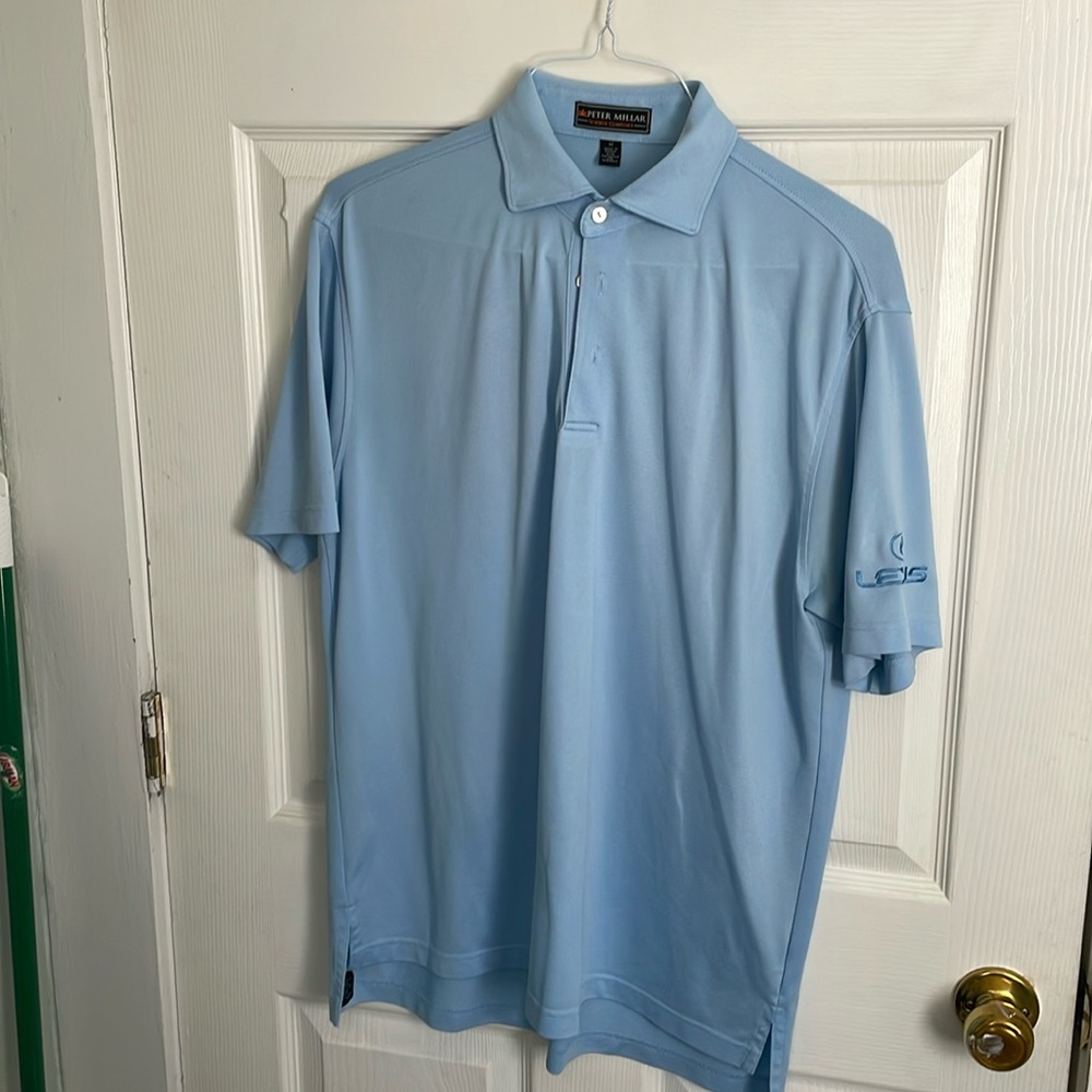 Peter Millar Performance Blue Polo Medium